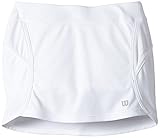 Prohibido Wilson WRA710901SM, Falda de tenis para niña, Blanco, L