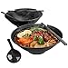 BJF 2 Sets Japanischen Ramenschalen, 1600 ml Große Suppenschüsseln mit Essstäbchen und Löffel, Melamin Hartplastik Schüssel, Udon Suppenschalen für Nudeln, Suppen, Salat, Asiatische Küche (Schwarz)…