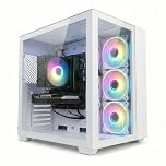 STGsivir PC Gamer Fixe,Ordinateur Gaming,GeForce RTX 3050 6GB GDDR6,Core i7 up to 4.0Ghz,32Go DDR4,1To SSD,WiFi 6,BT5.0,Ventilateur RGB x3,Windows11 Pro