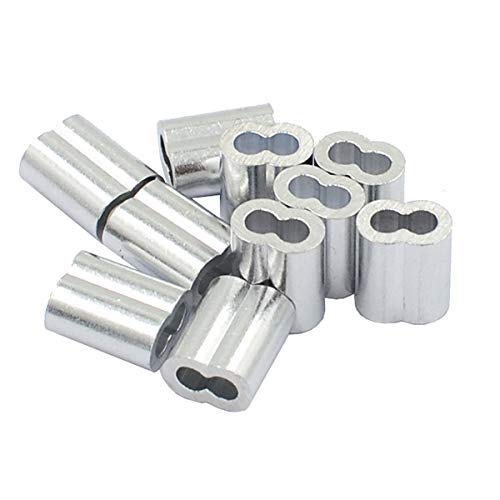 Dgol 100 Feet 5/128 Inch (1 Mm) Picture Hanging Wire 304 Stainless Steel Cable Rope,7X7 Standard Core,100 Ft,With 10Pcs Sleeves Stops #TOP3