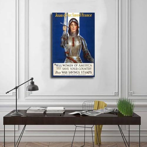 Poster Jeanne d'Arc de collection pour créer une ambiance vintage dans votre salon