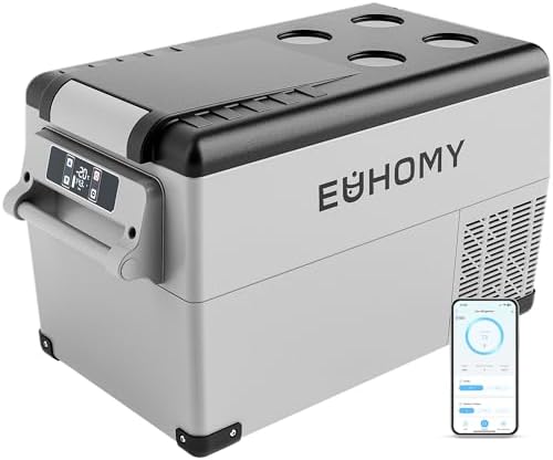 EUHOMY 37QT 12 Volt Refrigerator, -4℉~68℉ Portable Fridge for Car