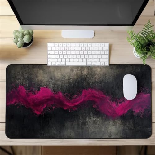 Tapis de souris gamer antidérapant haute précision XXL pour PC