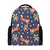 Tamaño: 473 g MALPLENA Daypack - Bolsa de viaje para senderismo, zorros y fresas silvestres
