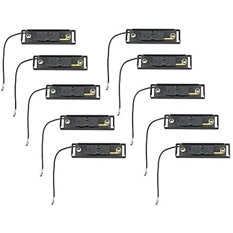 All Star Truck Parts] 4x1 Black Bracket and Single Wire Plug for Thin Line Series Trailer Clearance and Side Marker Lights All Weather ABS MC65 Series Model 19 [10 PACK] Cover