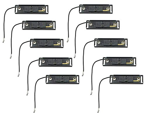 All Star Truck Parts] 4x1 Black Bracket and Single Wire Plug for Thin Line Series Trailer Clearance and Side Marker Lights All Weather ABS MC65 Series Model 19 [10 PACK] by All Star Truck Parts - Used condition - US$22.75