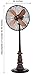 Decobreeze Adjustable Height 3 Speed Oscillating Floor Fan, 16