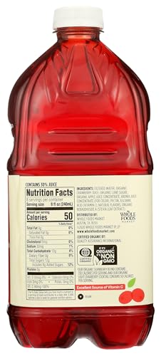 Image of 365 by Whole Foods Market, Organic Cocktail Blend from Concentrate, Light Cranberry, 64 Fl Oz
