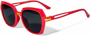 نظارات شمسية للأطفال بتقنية UV400 وحماية استقطابية - تصميم مربع عصري وألوان متعددة للأنشطة الخارجية مثل ركوب الدراجات والمشي