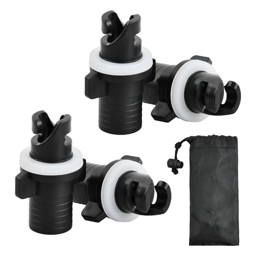 Ampiamente adattabile: l'adattatore per valvola H-R per kayak utilizza una pompa a pedale per gommoni o un tubo flessibile per pompa elettrica per adattarsi alla valvola. Spesso utilizzato per sostituire kayak vecchi o danneggiati. È un ottimo accessorio di ricambio per tutti i tipi di kayak, un set di adattatori standard universali adatti a gommoni, barche gonfiabili, kayak gonfiabili, canoe, SUP, adattatori per pompe a pagaia, gommoni, barche da pesca, barche alla deriva, ecc.