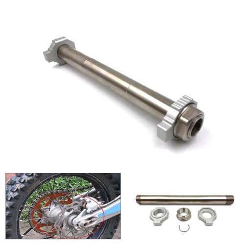Eje de motocicleta compatible con XCF350 y EX250F con kit de tuerca trasera 2