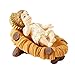 Autom Baby Jesus Christ with Manger Christmas Figurine, 5 Inch