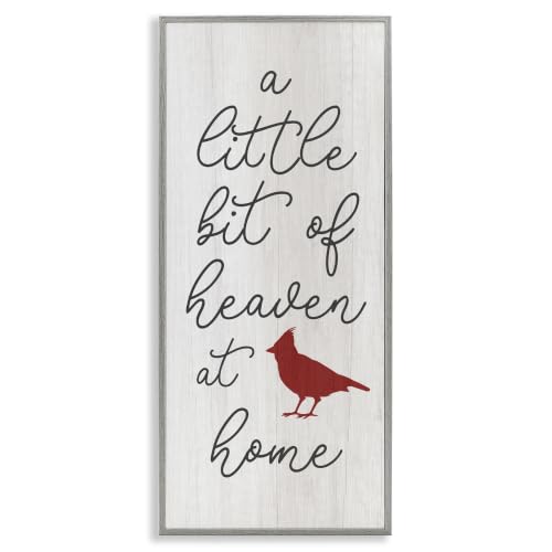 Little Bit of Heaven Cardinal, 10 x 24 Inch Framed Giclée Print