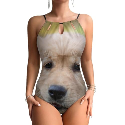 Swimsuit monokini femme motif chiot mignon pour exprimer votre personnalité joyeuse
