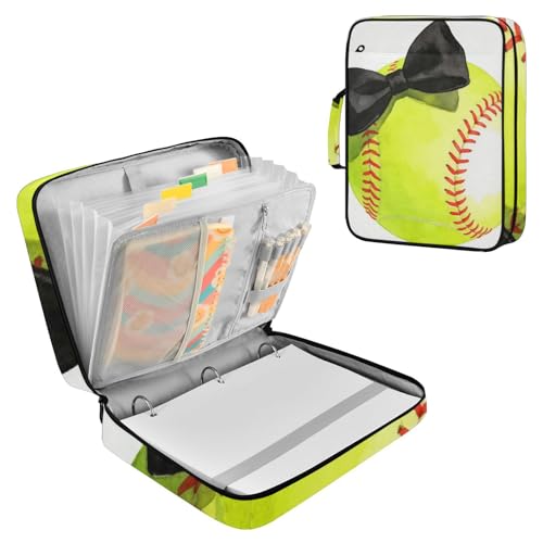 Carpeta de béisbol para evitar pérdida de documentos con 7 bolsillos A4 2