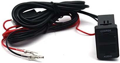 Car USB Power Socket with Audio Port for Toyota, AWADUO USB Car Power Port Socket with Audio USB Socket for iPhone 13/12/X/ 8/7/ 6 /iPad/HTC/BlackBerry/Samsung/Huawei, or Other USB Devices