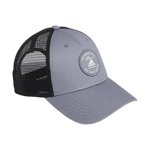 adidas Men s Reaction Structured Adjustable Cap, Grey Black, One Size