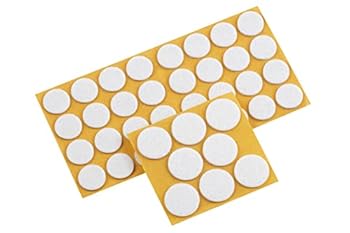 Metafranc Filz-Gleiter-Sortiment 104-teilig - selbstklebend - weiss - Effektiver Schutz Ihrer Möbel & Stühle Möbel
