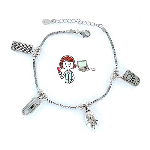 Eres lo mas mujer Pulseras Profesiones Plata (Administrativa)