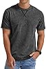 NITAGUT Men’s Distressed T-Shirts Cotton Crew Neck Vintage Tees Summer Casual Shorts Sleeves Tops,Black,XXL #1