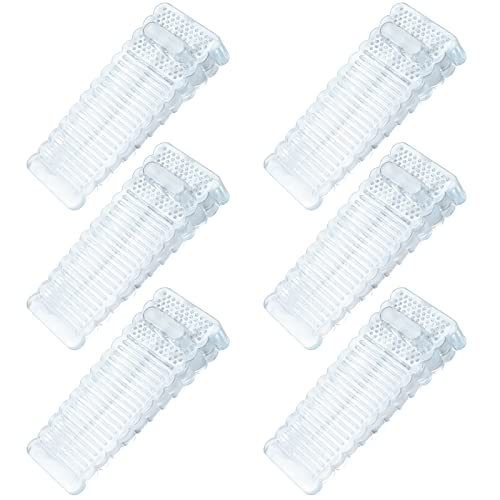 Topes para Puertas 6PCS,SUPRROW Cuña Puerta Altura Ajustable Antideslizante Antiarañazos Door Stopper Goma Suave Protección de Pared Muebles