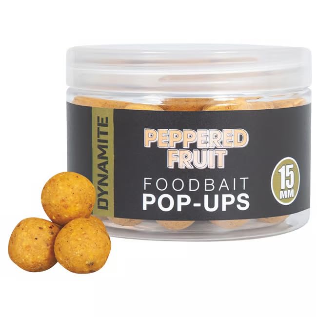 Dynamite Baits Peppered Fruit hookbaits (Pop-Ups 15mm)