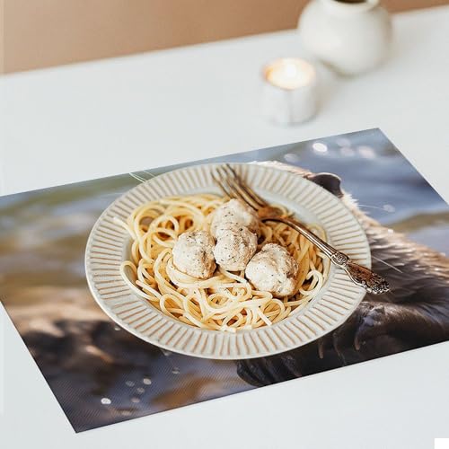 Set de table loutre en vinyle antidérapant lavable et isolant pour décoration cuisine - 8