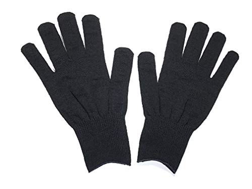 手袋の下着スポーツ 保温のびのびインナー手袋 紳士用 1双組 バイクインナー スノボインナー スキーインナー ランニング マラソン 登山 防寒 13ゲージ 約350デニール 軍手工房 [日本製]