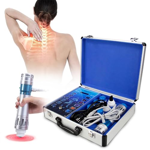 Máquina Portátil De Terapia De Ondas De Choque, Máquina De Terapia De Ondas De Choque Extracorpóreas, Con Pantalla Táctil Y 7 Cabezales De Masaje, 12 Modos De Masaje,Adecuada Para Masaje Corporal