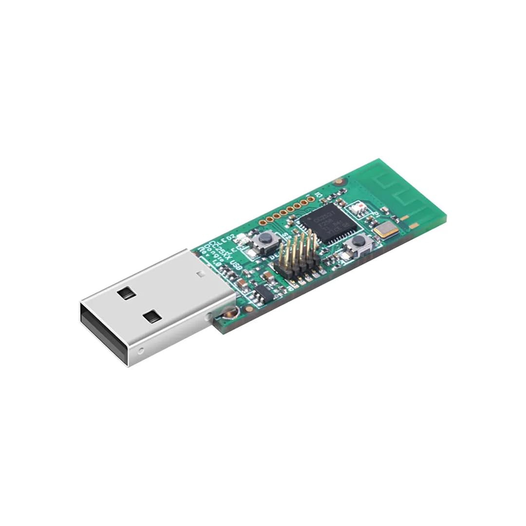 Ledgebit CC2531 USB Zigbee Dongle | IEEE 802.15.4 / Zigbee Coordinator | Pre-flashed CC2531ZNP-Prod Firmware | USB 2.0 Interface | 56 × 16 × 7 mm | 6 g