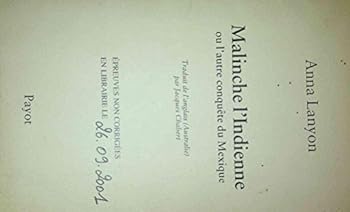 Hardcover Malinche l'Indienne [French] Book