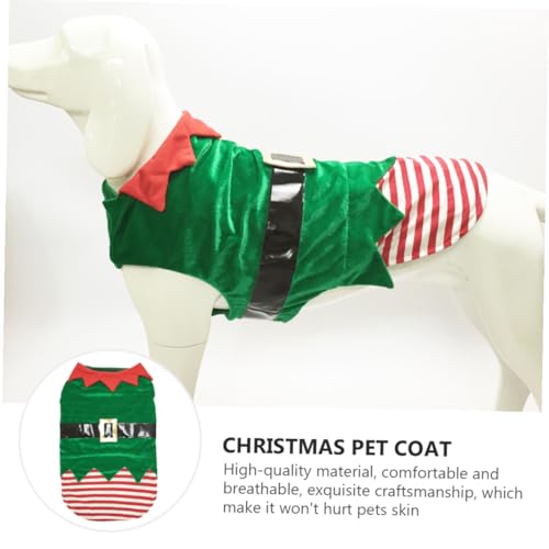 Disfraz de Duende para Perro INOOMP Talla L Verde miniatura 7
