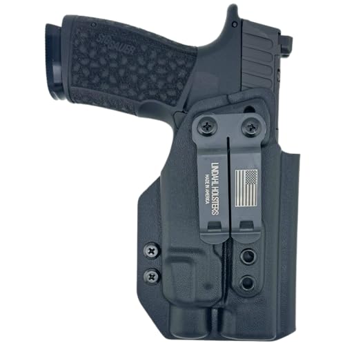 Lindahl Holster IWB Kydex for Sig P365 Fuse + TLR-7 HLX – Fits Fuse/Macro Grip Module Only – Not for TLR-7 Sub Lights – Concealed Carry – Optic in USA (Black, Right Hand)
