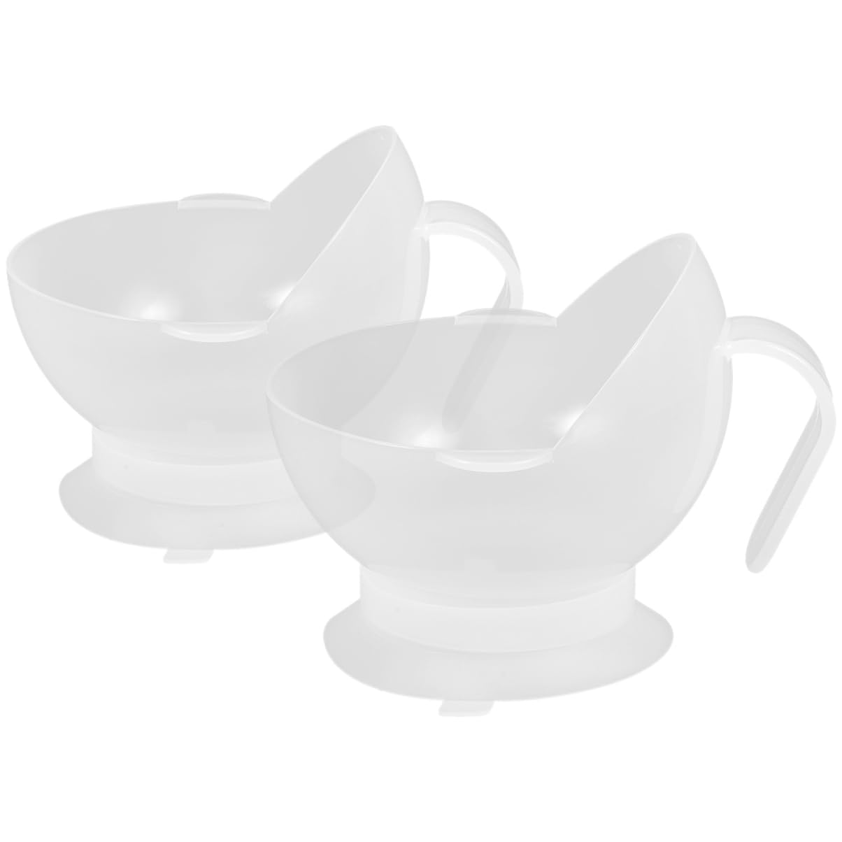 4piezas Bowl Antideslizante Ventosa Para Personas Mayores y Discapacitadas Tazón Para Evitar Derrames y Caídas De Utensilios De Comida Para Ancianos y Ayuda La Alimentación