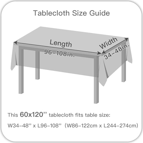 Image of maxmill Tablecloth Weaved Texture Stain Resistant Waterproof, Wrinkle Resistant Washable Table Cloth, Fabric Table Cover for Dining Room, Indoor Outdoor Use, Rectangle 60 x 120 Inch, White