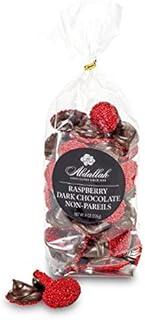 Chocolates- Raspberry Dark Chocolate Non-Pareils, sold as a Two Pack, two 8 oz bags