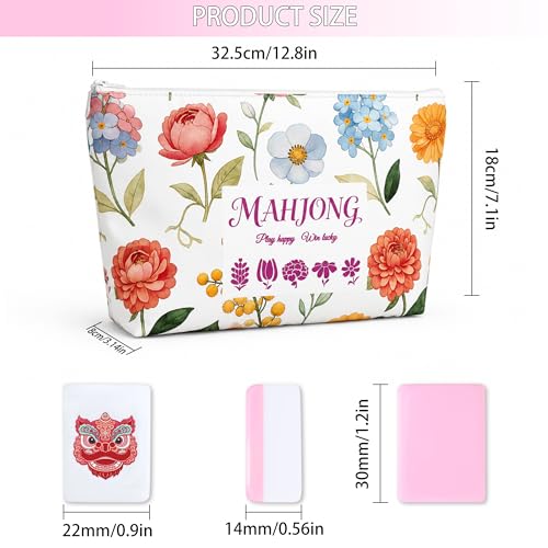 Set de Mahjong Americano con 160 piezas y bolsa miniatura 2