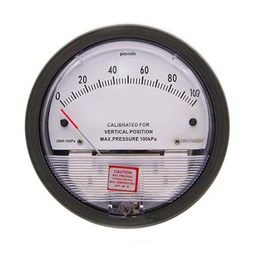Differential Pressure Gauge for Applications in Clean Rooms, HVAC Systems, Pharmaceutical Production (0~60Pa)
