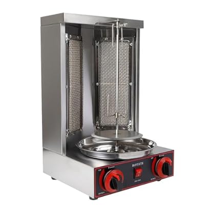 3000W Gas-Kebab-Grill, vertikaler Dönergrill, Gas Kebab Machine, elektrischer Kebab-Grill, 360° drehen Schaschlikgrill, Tischgrill – Bild 3