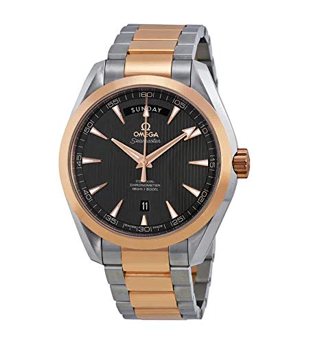 Omega Men's Aqua Terra Swiss-Automatic Watch with Two-Tone-Stainless-Steel Strap, 20 (Model: 23120422206001) 41Z3jo5AEKL
