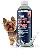 Vets Preferred Dog Breath Freshener & Water Additive for Dental Care – Fights Bad Breath, Removes Tartar & Plaque – Dog Mouthwash for Healthy Teeth & Gums, Gingivitis Support – Mint Flavor