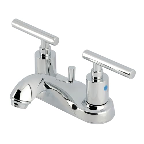 Robinet de salle de bain Kingston Brass FB5621CML central chromé avec bonde