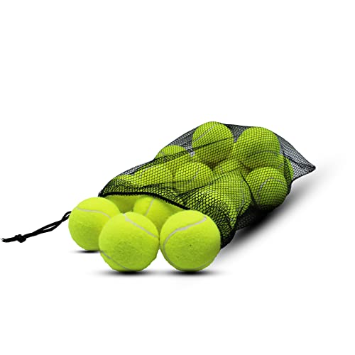 Zhuokece Tennis Balls, 18 Pack Training Tennis Balls Practice Balls With Mesh Bag For Easy Transport, Pet Dog Playing Balls, Fit For Beginner Training Ball (Green) #TOP2