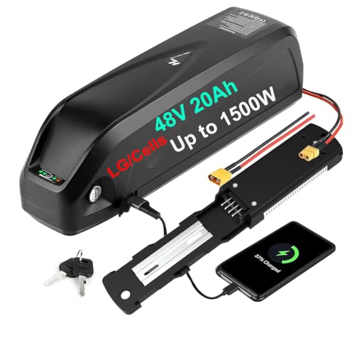 DICHOU UnitPackPower LG/Cells UPP 48V 20Ah 960Wh Ebike Battery for 1500W 750W 1000W Motor - Lithium Ion Batteries 48Volt for Front Rear Hub - 48Volt Electric Bicycle Batteries