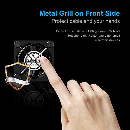 Eluteng UA-ELT-UFAN-40-SNL 40Mm Usb Fan With 3 Speed Control Usb Ventilator 5V Max 5300Rpm High Flow Vr Cooling Fan Compatible thumb #5
