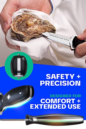 Dalstrong Professional Oyster Knife - 3 Inch Clam And Shellfish Shucking Knife - Gladiator Series Elite - Forged Hc German Steel - Fish Kitchen Knife - G10 Handle - Sheath Included - Nsf Certified #TOP4