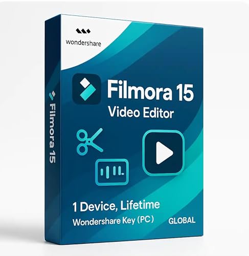 Image of Filmora 15 Video Editor Software Lifetime Validity (2026 Version) (Pre-Activated) More AI, Videos in Less Clicks | All future updates for Windows PC | Unlimited Reinstallations (Video Editing Software)