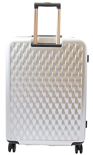 Valise de voyage rigide Macau 8 roues argenté grand format 77cm - 4