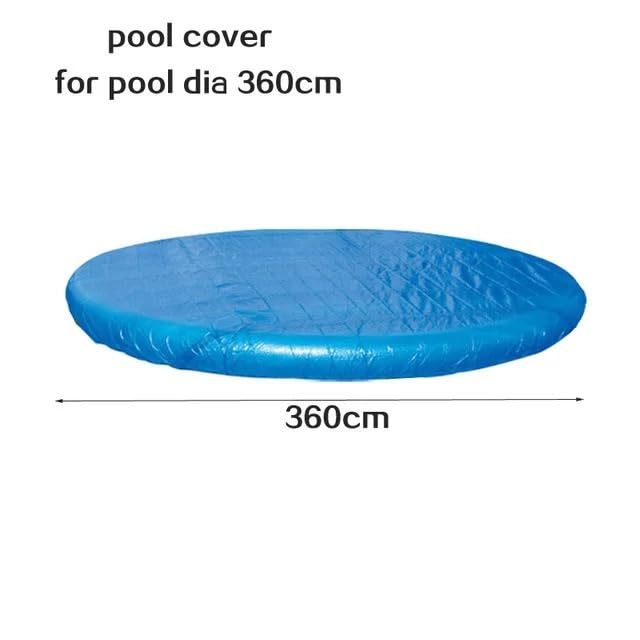 Image of Waterproof Tarpaulin for Swimming Pools 240 300 360 cm Inflatable Pool Cover for Swimming Pools Floor Cover Pool Cover (Cap for Pool 360 cm)