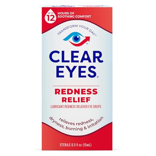 Clear Eyes Redness Eye Relief Eye Drops, 0.5 fl oz...